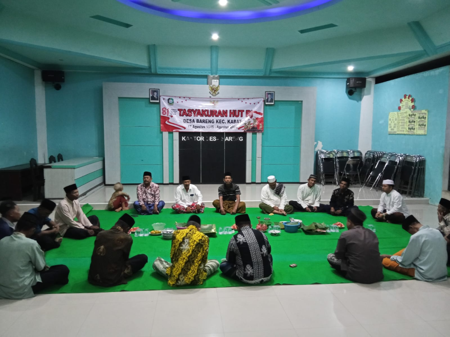 Tasyakuran HUT ke-81 Kemerdekaan RI di Dusun Krajan Desa Bareng