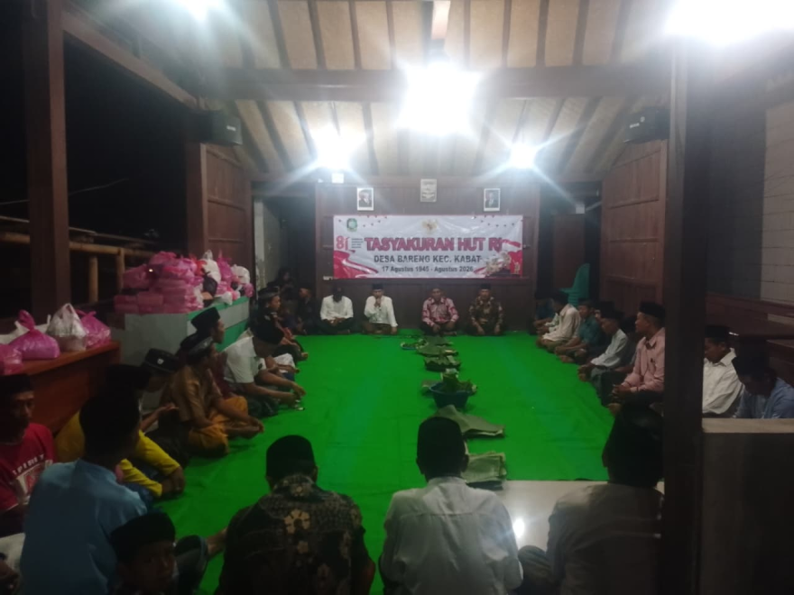 Tasyakuran HUT ke-81 Kemerdekaan RI di Dusun Tembelang Desa Bareng